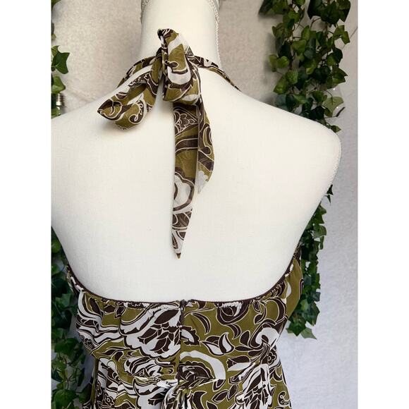 Vintage Rabbit Rabbit Rabbit Design Halter Above Knee Dress Women's 10 Medium - Picture 8 of 10